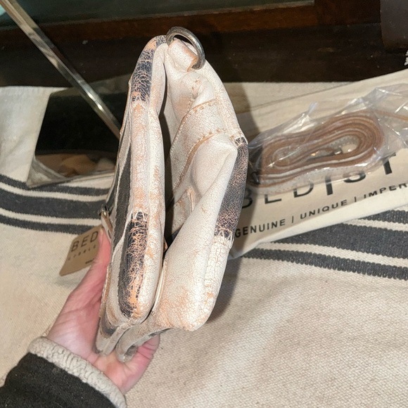 NWT Bed Stu Cadence PW Wallet Wristlet Crossbody Bag Black Nectar Lux MSRP $198 - Picture 6 of 15